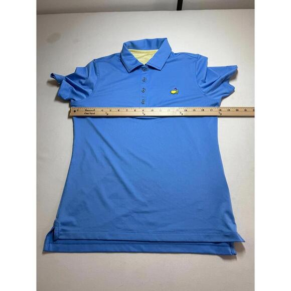 Magnolia Lane Tech Polo Shirt Masters Golf Performance Preppy Blue Women Small - Picture 4 of 5